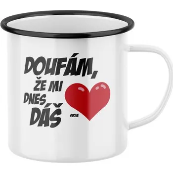 Plecháček s potiskem Doufám, že mi dnes dáš (srdce)