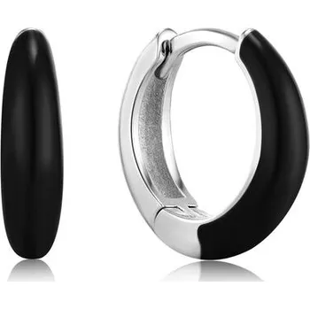 Náušnice Dámské náušnice Ania Haie E031-02H-K Mincovní stříbro Černá (1 cm)