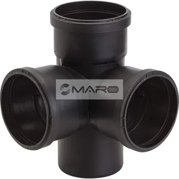 Vodovodní potrubí Huliot Ultra Silent Odbočka odpadní rohová USED 87,5° tichá 110/110/110 mm, 7071244870