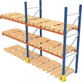 Dílenský regál Regalydoskladu Paletový regál (18 palet): výška 300 cm, šířka 570 cm, hloubka: 110cm Modul: ROZŠÍŘENÍ