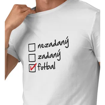 Pánské tričko Pánské triko bílé - Fotbal 4XL