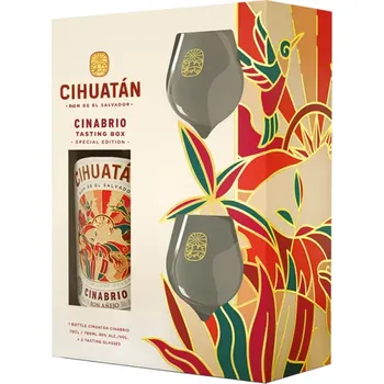 Rum Cihuatan Cinabrio 40% 0,7 l + 2x sklenička