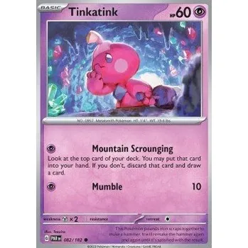 Volný čas Pokémon PAR 082/182 Tinkatink - Paradox Rift Stav: Near Mint, Verze: NORMAL