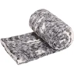 Deka, 200 × 150 cm, bílošedý melír, umělý králík, beránek QK-153