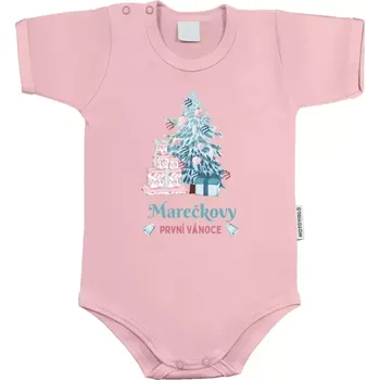 Kojenecký body Dětské body s krátkým rukávem První vánoce