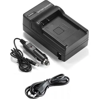 TopTechnology BC05 Nabíječka baterie Olympus Li-50B - neoriginální příslušenství pro digitální fotoaparáty, obsahuje adaptér do automobilu na 12V