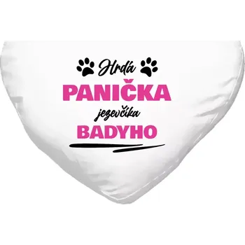 Polštář Polštář srdce 40x35 cm Hrdá panička