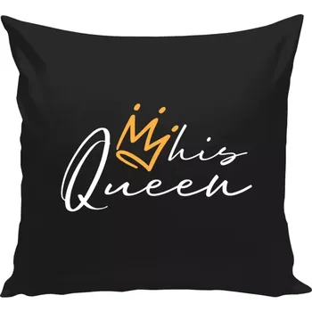 Polštář Polštář černý 40x40 cm His queen