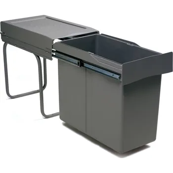 Odpadkový koš Gollinucci Výsuvný odpadkový koš LINEA 300 mm - 1x30 l / Antracit