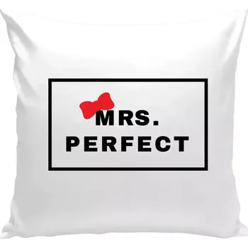 Polštář Polštář bílý 40x40 cm Mrs. Perfect