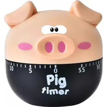 Kuchyňská minutka Kuchyňská minutka | kuchyňský budík, styl prasátko - Béžová