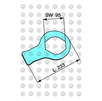 Klíč matice náboje kola pr.95x233 BPW 3983