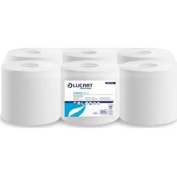 Papírový ručník LUCART Papírová utěrka Strong 19 CF, sněhově bílá, role, středové odvíjení, 2-vrstvá, LUCART ,balení 6 ks 116826