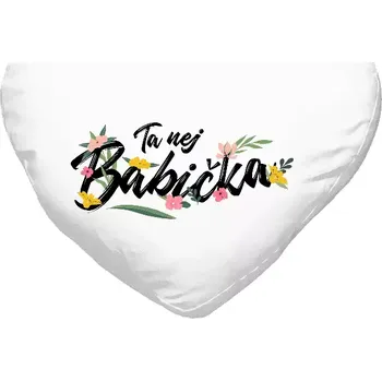 Polštář Polštář srdce 40x35 cm Ta nej babička