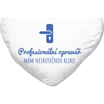Polštář Polštář srdce 40x35 cm Profesionální opravář
