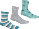 Regatta Dámské zimní ponožky 3pack Cosy Socks RWH050 6-8, tyrkys-ocean