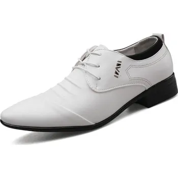 Pánské polobotky Polobotky s řasením na podpatku MaFen Barva: Bílá, Velikost: 41