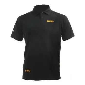 Pánské tričko DeWalt ORIGINAL RUTLAND PERFORMANCE pánské polo tričko černé M