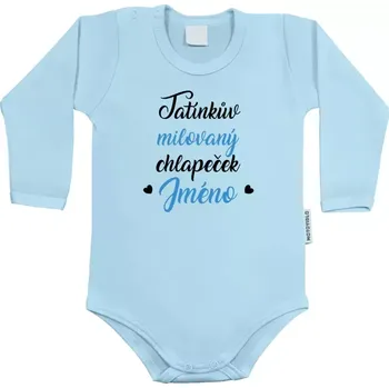 Kojenecký body Dětské body s dlouhým rukávem Tatínkův milovaný chlapeček