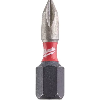 Příslušenství k nářadí MILWAUKEE Shockwave bit křížový PH2x25mm 1/4 Impact Duty - 1ks