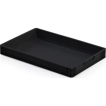 Přepravka na jídlo ESD Euro přepravka 60 cm × 40 cm × 7,5 cm, černá