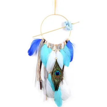 Lapač snů Lapač snů - Modrý s květinou