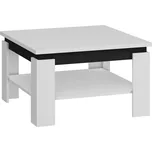Konferenční stolek KALDRYN, bílá/černý lesk, 5 let záruka + PROVĚŘENO zákazníky + vyzvednutí ZDARMA
