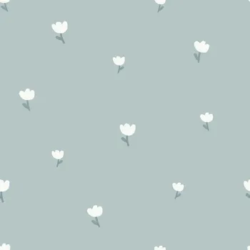 Květiny - Modrá Materiál: Nepromokavá tkanina