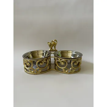 Miska pro psa ZLATÉ MISKY PRO KOČIČKY NA VODU I KRMIVO