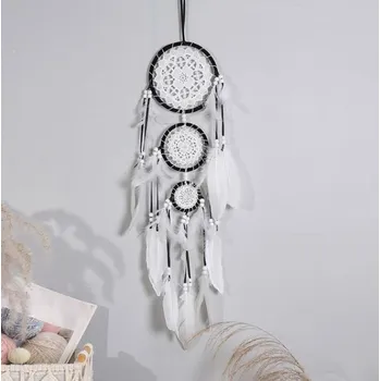 Lapač snů Lapač snů - Černo bílá květina