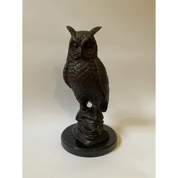 SOVA SYMBOL MOUDROSTI - BRONZOVÁ SOCHA