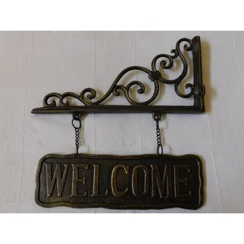 WELCOME - KOVOVÁ NÁSTĚNNÁ KONZOLE