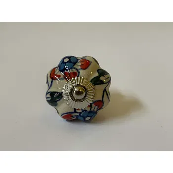 PORCELÁNOVÁ ÚCHYTKA - ČERVENO MODRO BÍLÁ