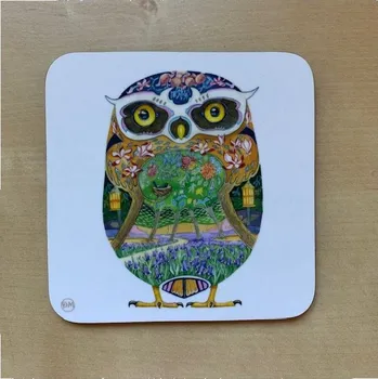 Podtácek Tácek pod sklenici Owl Sova 9x9, The DM Collection UK