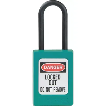 Visací zámek Nevodivý zámek s tenkým okem, modrá, 1 ks, 35 × 48 mm