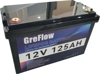 Trakční baterie Greflow LiFePO4 Bluetooth 12V 125Ah 100A