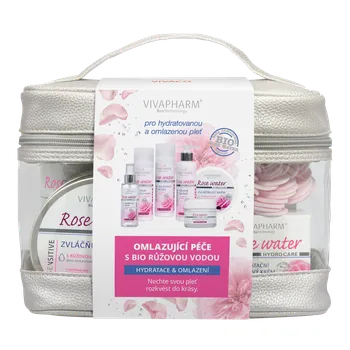 Kosmetická sada Vivaco VivaPharm ROS2305 etue kosmetiky s růžovou vodou