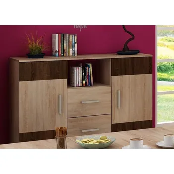 Komoda Komoda DAMARA, dub sonoma sv./dub sonoma tm., 5 let záruka + vyzvednutí ZDARMA