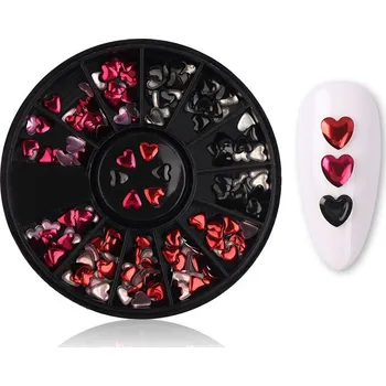 Přípravek na nehty CuteNails Ozdoby na nehty - Romantic hearts