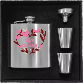 Placatka Placatka v krabičce Tým nevěsty - se srdíčky