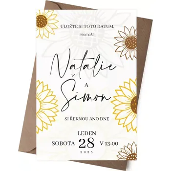 Svatební dekorace Plexi oznámení SANY