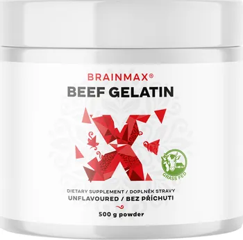 Kloubní výživa BrainMax Beef Gelatin 500 g bez příchuti