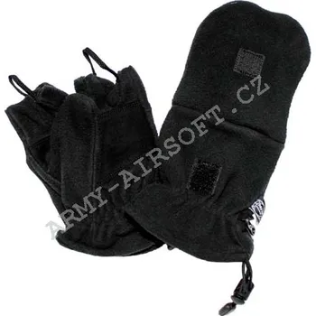 Multifunkční rukavice 2v1 Fleecové - černé - MFH Velikost: XL Maskáče