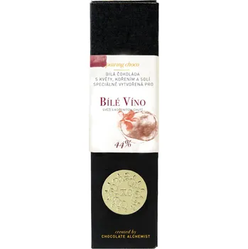 Čokoláda XC Alchemy Bílá čokoládová kytička Pairing Choco Bílé víno 44% 24 g