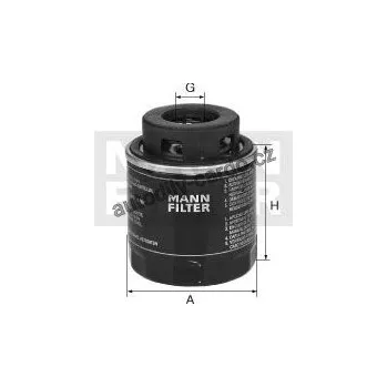 Olejový filtr Olejový filtr MANN W712/91 (MF W712/91) - ŠKODA, SEAT, AUDI, VW