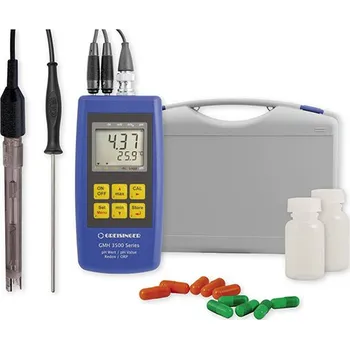GREISINGER GMH 3551-SET100 Měřicí set pro měření pH / Redox (ORP) / teploty s přístrojem GMH 3551 a jeho příslušenstvím