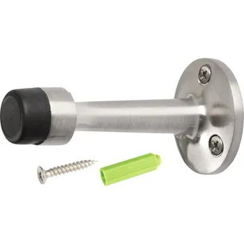 Zarážka na stěnu L-75mm, matný nikl