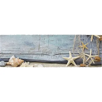 Obklad Koupelnová zádní stěna mySPOTTI aqua Seashell 140x45 cm