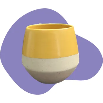 Keramický šálek Tea cup Yellow 200 ml