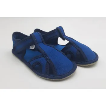 Dámská zdravotní obuv Ef Barefoot bačkůrky 386 OTEVŘENÉ Blue Velikost EU: 31, vnitřní délka: 197, vnitřní šířka: 75